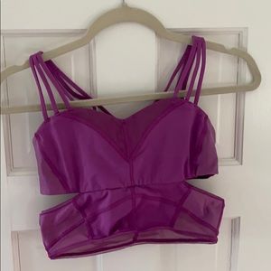 Lululemon Purple long line sports bra